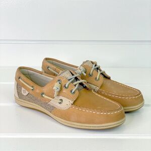 Sperry Women’s Songfish Core Linen OAT Boat Shoes New With Tags Size 7.5 NWT